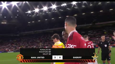 UEFA Europa league Manchester united vs Sheriff Highlights