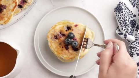 Blueberry pancakes