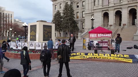 Sleepy Ray - tribute to murdered Gaza journalists, Day X Denver - Free Julian Assange