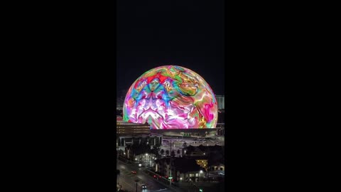 Las Vegas Sphere with Aquaman!