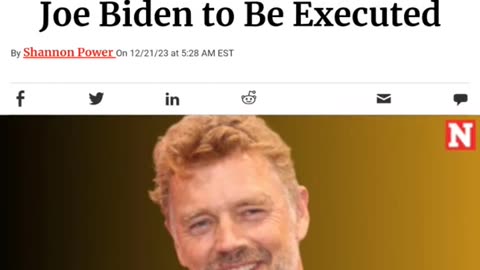 JOHN SCHNEIDER CALLS FOR JOE BIDEN TO BE EXECUTED