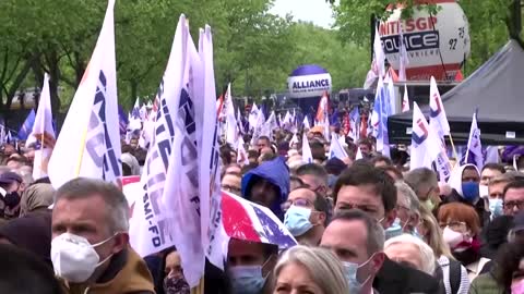 'Protect us': French police protest attacks on officers