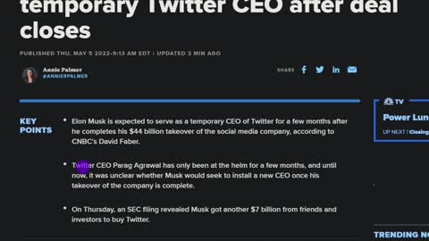 Elon Musk Will Be Twitters CEO To Start Off