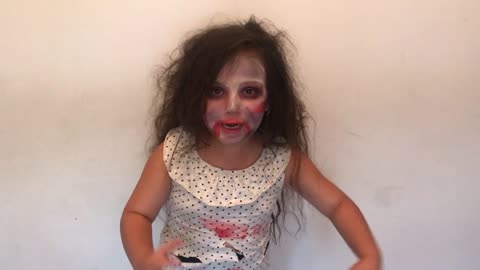 Little Girl Does The Zombie Dance