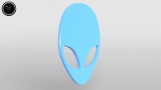 Alienware Logo 004 3D Model Showcase