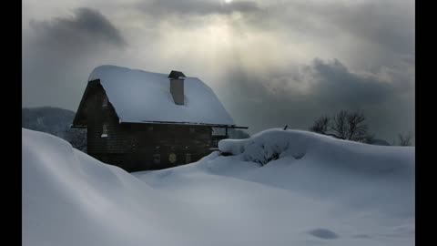 The sounds of Nature, the noise of winter and falling snow. The barking of local dogs