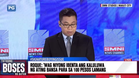 Atty. Roque: 'Wag niyong ibenta ang kaluluwa ng ating bansa para sa 100 pesos lamang