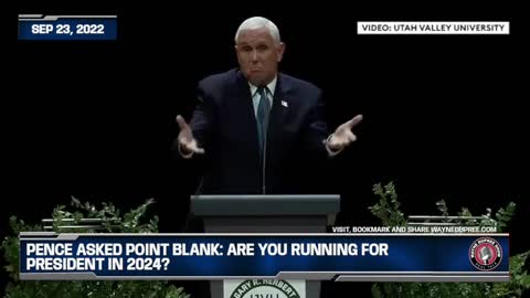 Pence Asked: Are You Running For President In 2024?