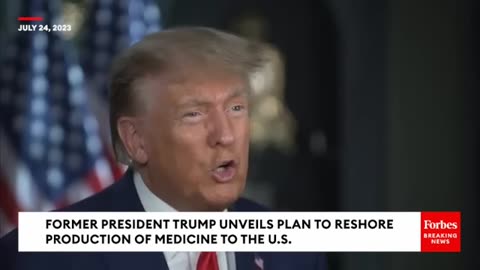 BREAKING NEWS: Trump Unveils Plan To Reshore Medicine Production To U.S., Hammers 'Crooked' Biden