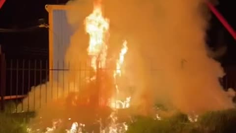 Anti-Putin Partisans Set Fire To Electrical Substation(Smolensk)