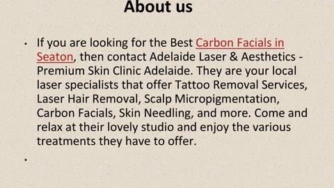 Best Carbon Facials in Seaton.