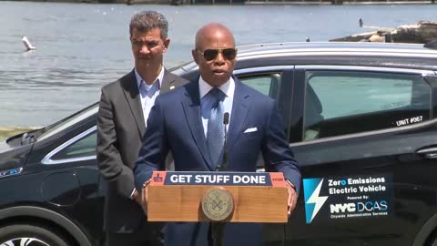 New York City Mayor Eric Adams Highlights Street Safety Tool