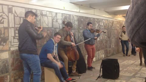 Street Musician in Subway