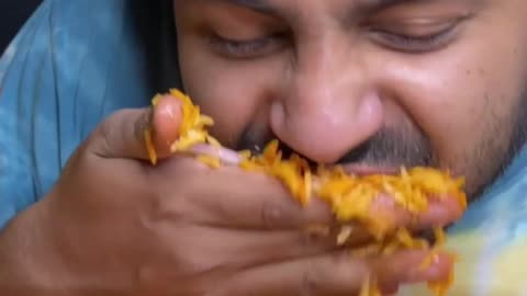 Chicken Biryani Eating Challenge #shorts #rumble