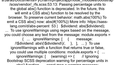 How to suppress warnings using webpack and post css