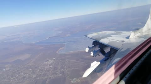 "Juice" on patrol over Ukraine in his fully-armed MiG-29 Fulcrum