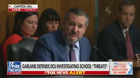 Ted Cruz Nukes Merrick Garland at Senate Hearing Over FBI Investigating 'Domestic Terrorist' Parents