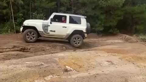 Driving in a offroad area