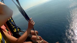 Parachute Cable Snaps during Parasailing Venture