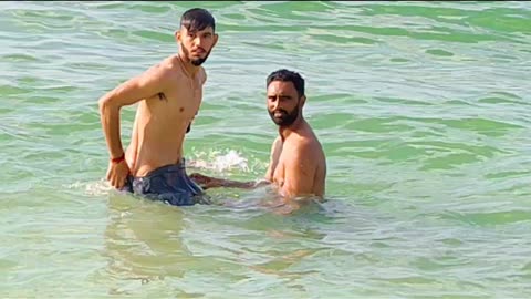 Enjoy on Marina Beach 🏖️ Dubai