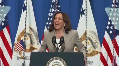 Kamala Gives Crazed Yellow School Bus Speech