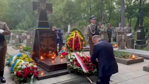 President of Poland Andrzej Duda honored the memory of the soldiers of the Ukrainian