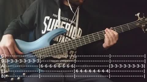 t.A.T.u. - All The Things She Said Bass Cover (Tabs)