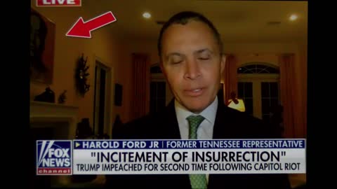 Harold Ford Jr. Openly having Mao Zedong portrait on live TV.