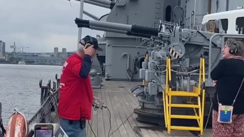 Battleship fire gun