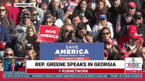 Marjorie Taylor Greene Full Speech at Save America Rally in Commerce GA 3/26/22