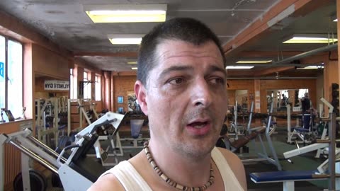 Shane Weight training 9th April 2013. Bodyline gym 201=2013