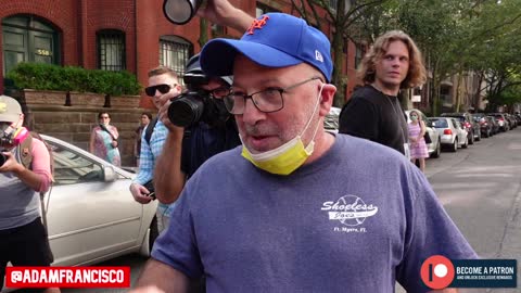 @ItsYahBoyRuss vs a Tiggered Liberal at The Medical Freedom Rally (New York City, NY)