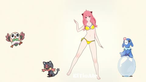 Anya Adult Bikini Yor SpyXFamily Pokémon dancing POKÉDANCE #mmd #Anya #SpyXFamily