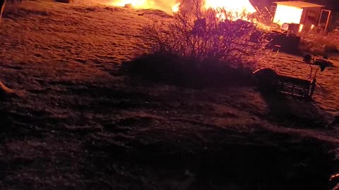 Barn fire before FD Arrived