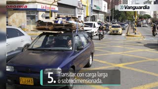 Infracciones de conductores de carros en Bucaramanga