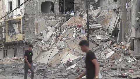 Israel-Hamas Latest Aftermath of Israeli Rocket Attacks in Gaza Strip