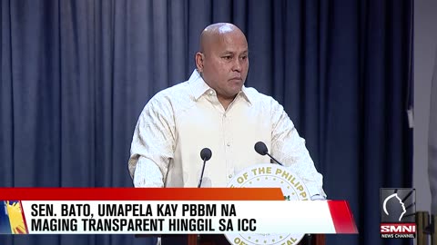 Sen. Bato, umapela kay PBBM na maging transparent hinggil sa ICC