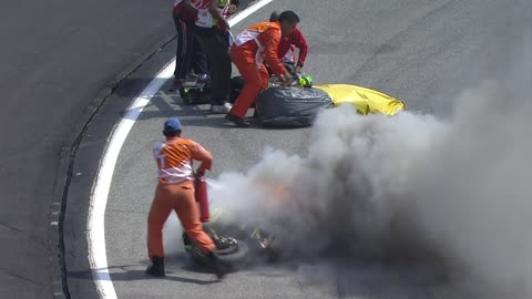 Pol Espargaro crashes heavily in morning practice