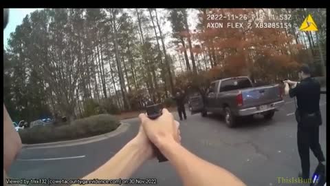 Body camera video shows man throw pistol from truck during traffic stop