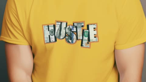 Hustle design tshirt