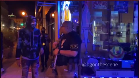 BLM protesters went up to an armed business owner, and asked him if Black Lives Matter