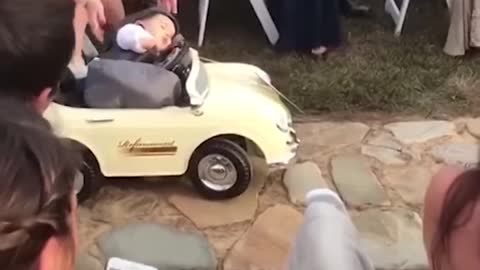 Kids add some comedy to a wedding