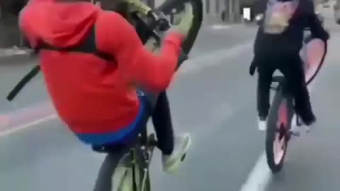 These boys cycle stunt take a look