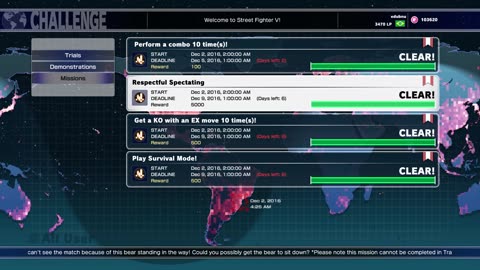 Respectful Spectating - Street Fighter V mission (6100 Fight Money)