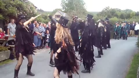 Beltane Border Morris - Tolmen Stone - Rugglestone Inn, Widecombe 14 07 16