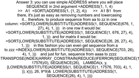 In google sheet how do I create sequence of string starting from 39aa39 39ab39 39ba39 39zz39