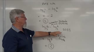 Math Logs 04 Subtraction Mostly for Years/Grade 10, 11 and 12 Academic Courses Logarithms