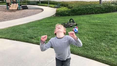 8-year-old Backflips his BMX Bike Over a Huge Gap