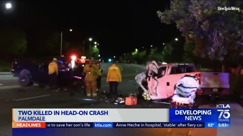 2 killed in Palmdale head-on crash