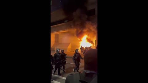 ANTIFA Tries To Burn Federal Building To Celebrate Setting It On Fire A Year Ago